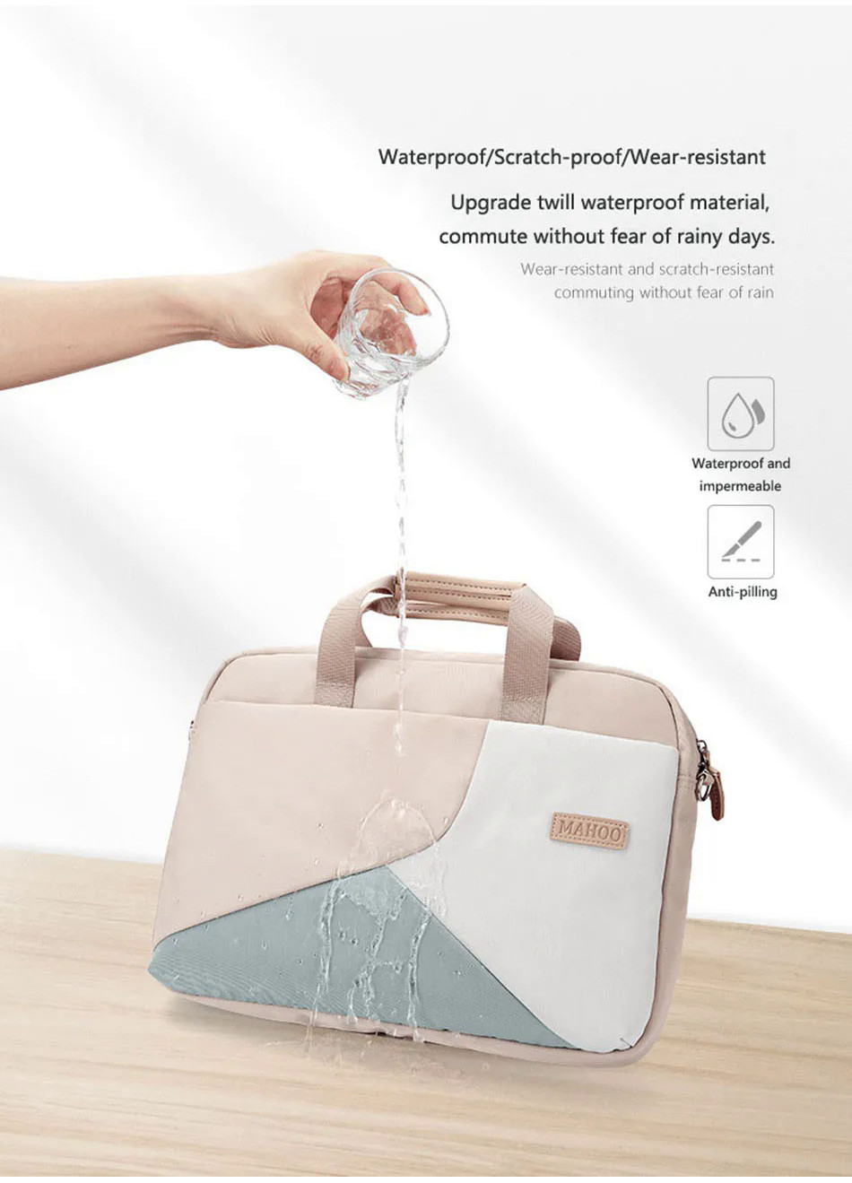 Laptop Sleeve Bag 15,6 Polegada Durável Maleta Handle Bag Notebook ...
