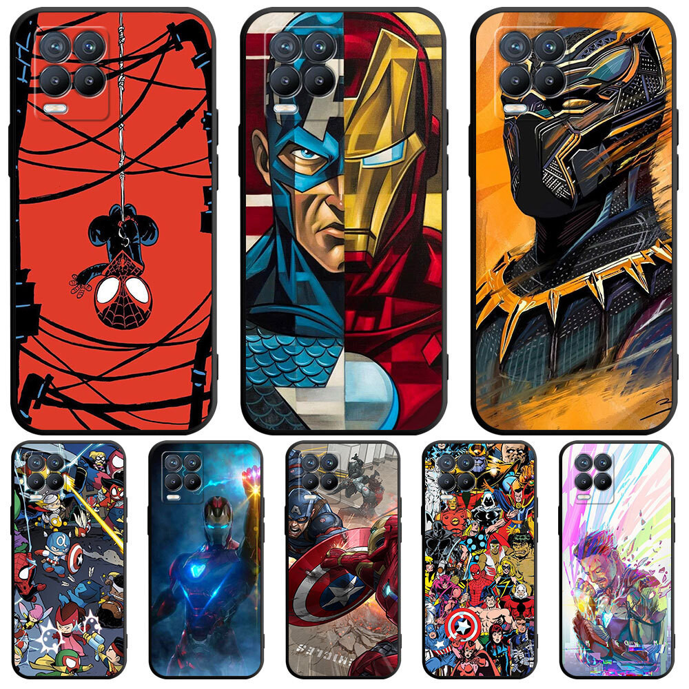 Capa Popular Para Telefone Marvel Iphone Apple , Tpu Soft 15 Pro , 11 13 Mini , Xr , 7 , 8 Plus , Se , 14 Max , Xs 12 Silicone Reto