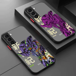 Japão Anime Neon Genesis Evangelion S ENPAI Matte Capa Para Celular Samsung Galaxy S24 S23 S21 S20 FE S22 S10 S9 S8 Plus Lite Ultra 5G Telefone Com Toque De Pele
