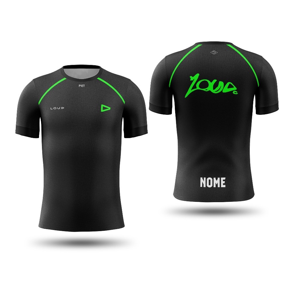 *PERSONALIZE* Camisa Uniforme LOUD Gamer Jogo Manto Jogos Eletronicos Adulto Infantil Masculino Feminino Personalizada