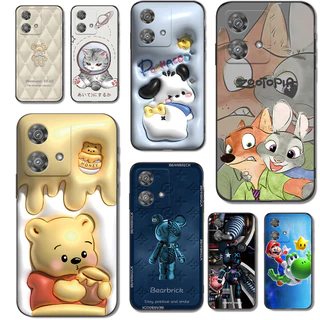 Estojo Para Motorola MOTO Edge 40 Neo 5G De Silicone Macio Capa De Telefone Black Tpu Uma Variedade De Combinações De Essências De anime