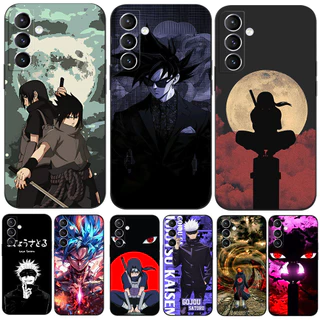 Para Samsung Galaxy A15 4g 5g Capa Traseira Do Telefone Silicone Macio Protetor De Preto Tpu De anime goku naruto Dor gojo