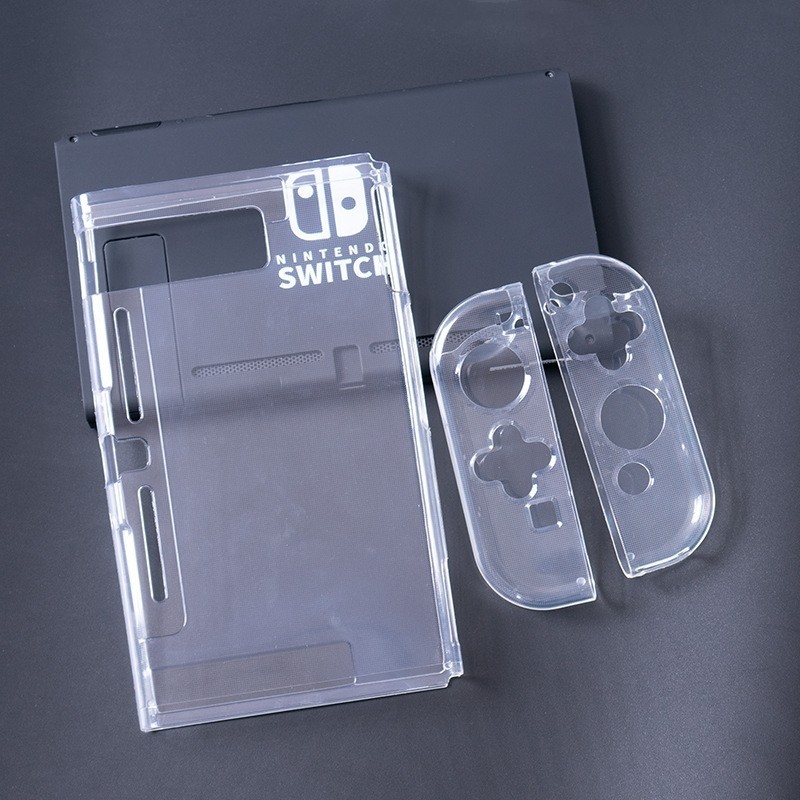 1 Conjunto Transparente/Matte TPU Capa Protetora Joycon Para Nintendo Switch Console OLED NS Joy-con Crystal Back Protetor Completo