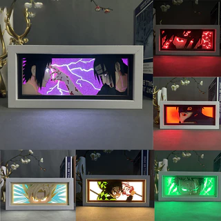 Caixa De Luz Anime 3D Papel Led Esculpindo Manga Decoração De Mesa De Dormitório Para Crianças Novidade Presente De Aniversário