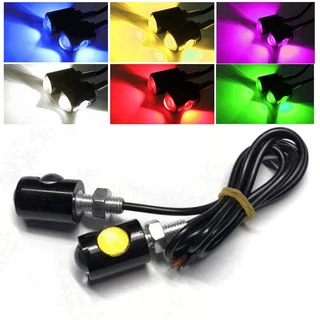 2Pcs Número De LED Placa De Licença Lâmpada De Sinalização Para Motocicleta Super Brilhante Carro Mini Sinal De Volta Nevoeiro De Freio Traseiro