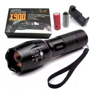 Lanterna X-zhang Tática Recarregável X900 Cor da lanterna Preto Cor da luz BrancaLanterna X-zhang Tática Recarregável X900 Cor da lanterna Preto Cor da luz Branca Lanterna X-zhang Tática Recarregável X900 Cor da lanterna Preto Cor da luz Branca Lanterna X