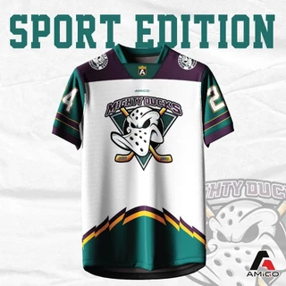 AMIGO NFL Sublimação Camiseta De Microfibra Jersey Design Mighty Ducks Malásia Tag Viral FF40242