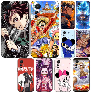 Estojo Para Xiaomi 12 lite De 6,5 Polegadas De Silicone Telefone Com Capa Traseira Preta tpu Classic Pop Anime Art