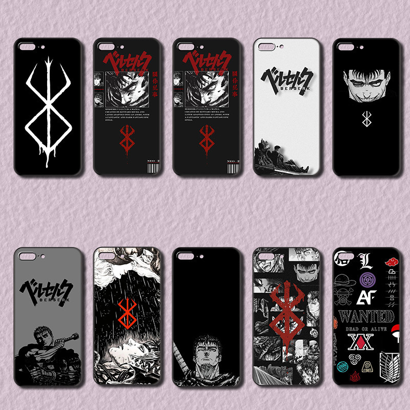 Estojo Moderno Para iPhone SE X XR XS Max 11 Pro Berserk