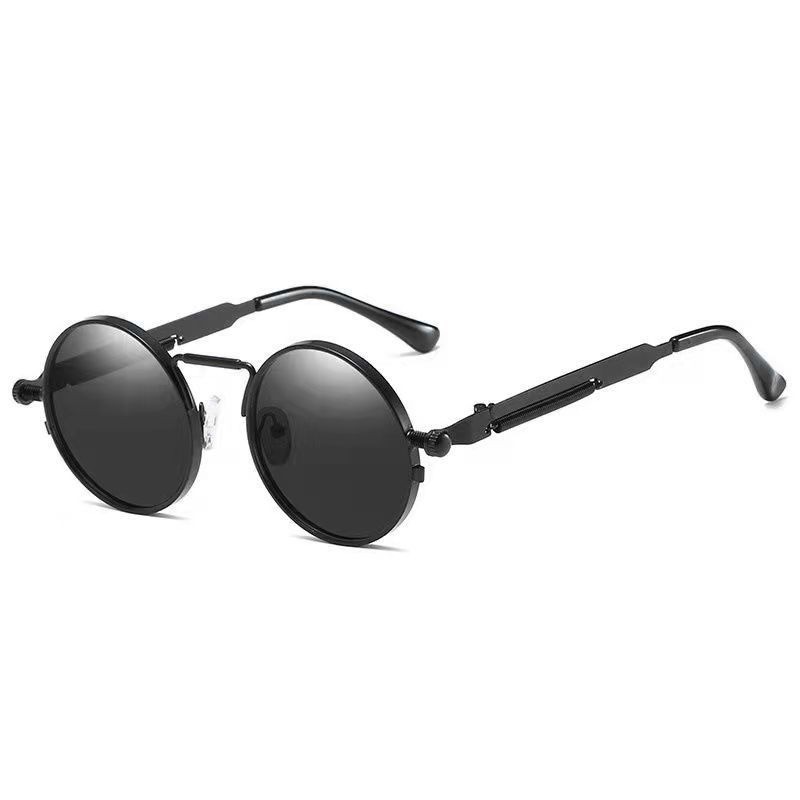 Óculos De Sol Clássicos Punk Retro Redondos Metálicos Steampunk Gothic ...