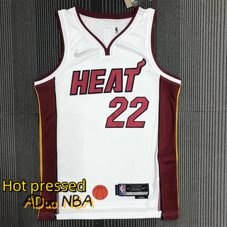 Hot pressed 75th Anniversary Camisa Miami Heat De Basquete Jimmy Butler 2022 Association Edition jerseys