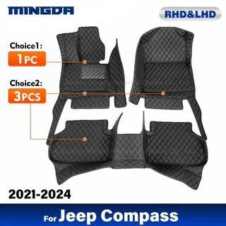 Jeep Tapetes Para Carro Jipe Compass 2021-2024 22 23 Acessórios Internos Personalizados A Capa Do Tapete