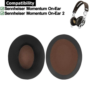 1 Almofada Para Fone De Ouvido De Par O Do Sennheiser Momentum On-Ear 1 2 Esponja