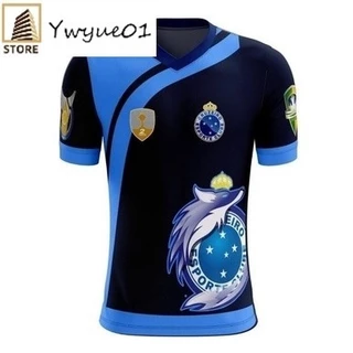 [Estoque pronto] Camiseta Camisa de time Torcedor Raposa Personalizada Estampa Total CRUTOR1