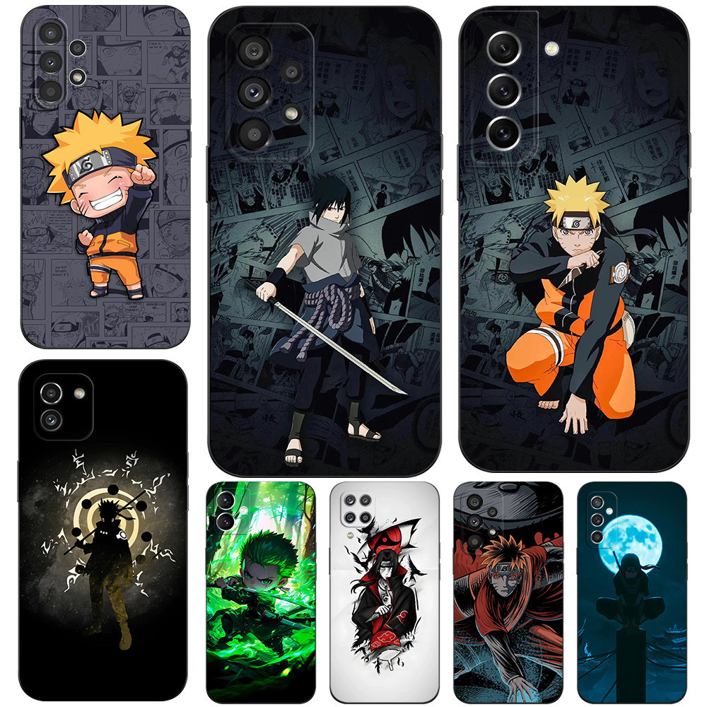 Estojo Para Samsung Galaxy S23 Plus Ultra S23 5G Capa Traseira Do Telefone Silicone Preto Tpu Naruto Anime