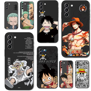 Para Samsung Galaxy S23 FE S23 5G Capa De Silicone Preta tpu anime Japonês ONE PIECE Personagem