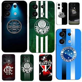 Para Xiaomi Redmi Nota 13 PRO 5G 4G Global Case Phone Cover Preto tpu Padrão De Futebol De Moda Requintada
