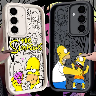 Capa De Telefone Cartoon The Simpson Homer Para Samsung Galaxy S25 S24 S23 S22 S21 Ultra Plus S20 S21 FE A55 A56 S25Ultr