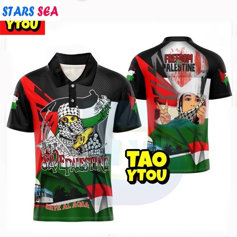 Palestina Livre X Malásia Somos Camisa Polo De Sublimação Completa ...