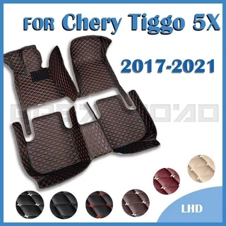 Tapete De Couro Para Carros Chery Tiggo 5X 2017 2018 2019 2020 2021 Tapetes Personalizados Pés De Automóveis Acessórios Interiores