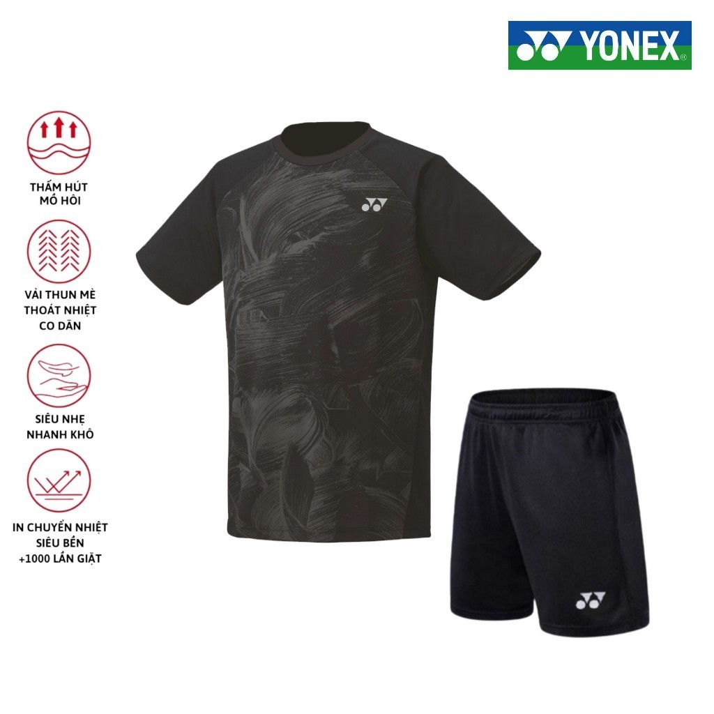 A última jersey profissional de Yonex, usada para treinar e jogar badminton M5S45