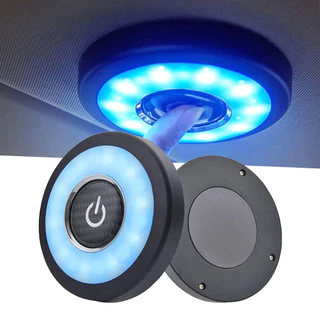 Carros Luz De Teto Com Porta-Malas Interior Portátil Ímã De Leitura Tipo Toque De Noturna Lâmpada Sem Fio Cúpula S
