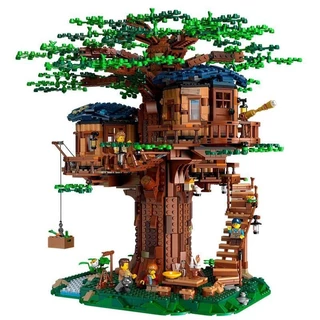 Compatível Com Os Blocos De Construção LEGO Sakura Treehouse Ornament Model Boys And Girls Assembled Toys Difícil E Enorme