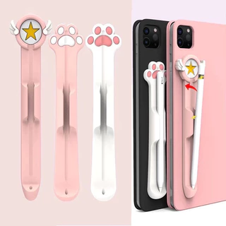 Suporte Universal De Silicone Para Samsung Galaxy Tab S9 S8 S7 S6 FE Plus Lite + S-Pen Generation Cute Cartoon Body Case De Desenho Animado Com Caneta Protetora Magnética De Toque