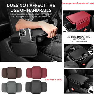 PU Apoio De Braço De Couro Para Carro Centro De Tapetes Console De Proteção Do Almofada Universal Auto Armrests Caixa De Armazenamento De Cobertura Antifouling