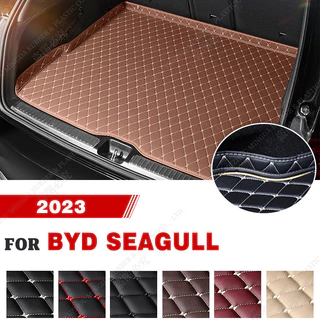 Tapete De Couro PU Resistente Ao Desgaste Para Carros BYD Seagull/Dolphin Mini 2023 2024 Acessórios Personalizados Decoração De Interiores Automotivos