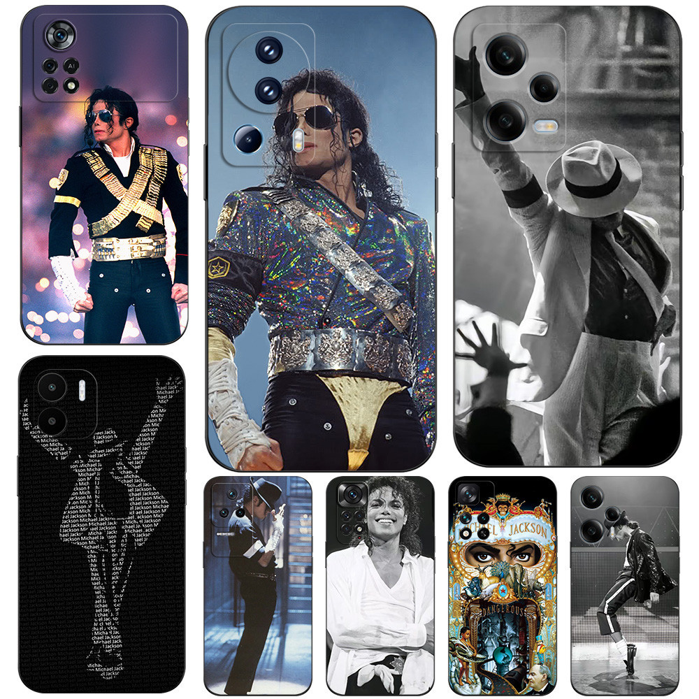 Capa Para Xiaomi Redmi 12 4G Nota 12 5G POCO X5 PRO 5G Cantor Famoso Michael jackson