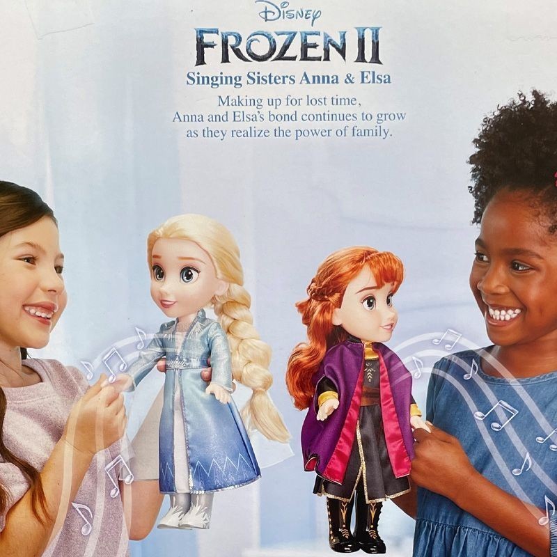 Genuíno Disney Same Style Frozen 2 Elsa Anna Vestir Boneca Doll Doll ...