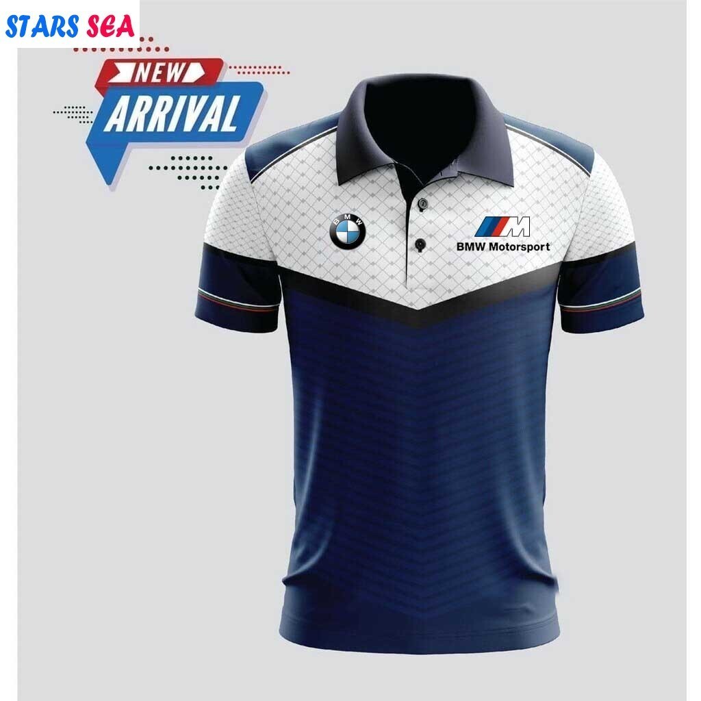 Camisa Polo Masculina BMW Estilo , Exercício , Tecido Microsport . Leve , Respirável , Impresso