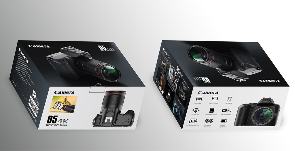 D5 WIFI DSLR 4K Dual Camera 64 Milhões De Câmera De Vídeo Digital