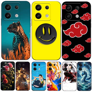Para Xiaomi Redmi Note 13 5G 4G Capa Global De Celular Preta tpu Moda anime Dólar Carro
