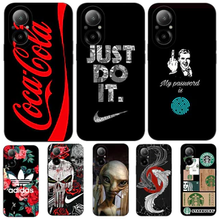 Estojo Para realme C67 4G Capa Protetora De Silicone Macio Preto Tpu Sport Trend Brand