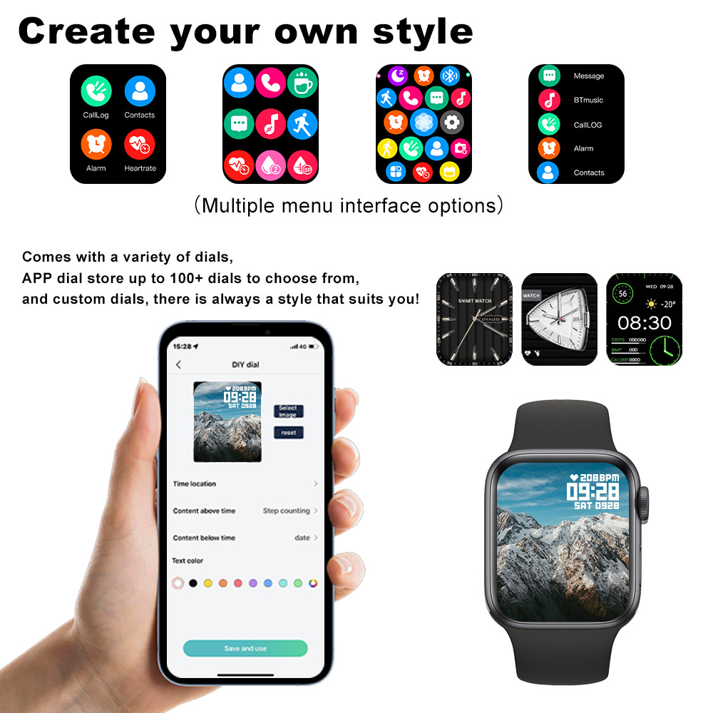 LAXASFIT Smartwatch Relógio Inteligente S9 Max Original Homens Mulheres ...