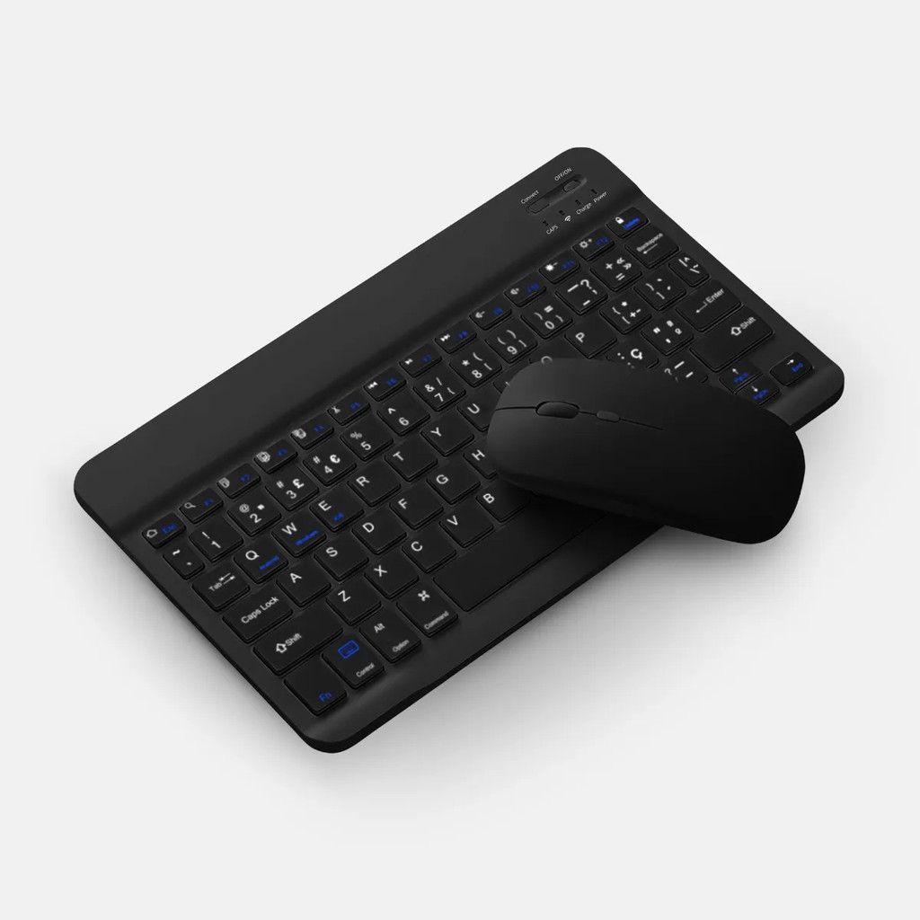 Mini Teclado Sem Fio Recarregável Bluetooth com mouse | Shopee Brasil