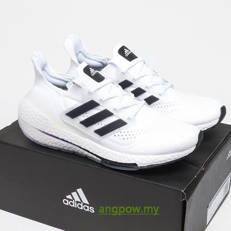 Ad Ultra Boost 21 Consortium UB7.0 360 Primeknit Tênis Preto E Branco Para Homens Mulheres