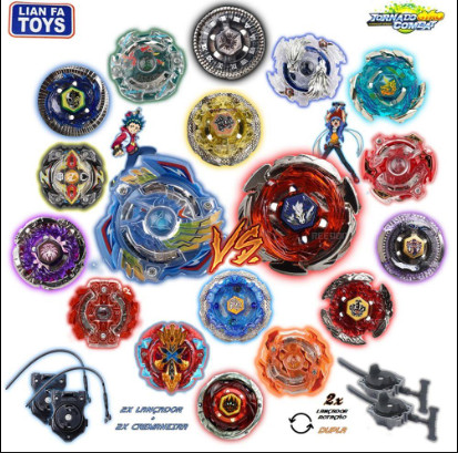 Kit 4 Beyblade Metal Led + Lançador + Arena Promoção | Shopee Brasil