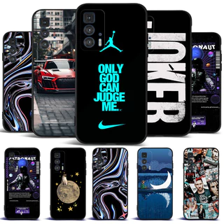 Motorola Capa Para Moto Edge 20 Pro 5G De Silicone Macia Telefone Edge20Pro Protetora Carro De Coringa Tpu Preto 23