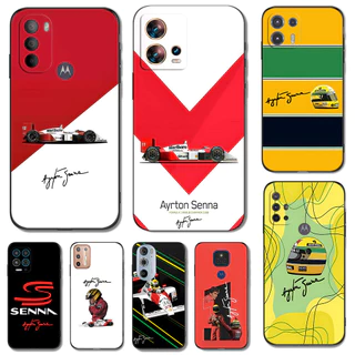 Capa Para Motorola Moto Edge 40 neo 5G G04 4G G24 G34 G14 G54 G84 De Telefone Silicone Macio Arte Ayrton Senna F1