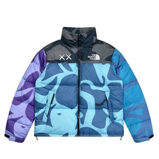 Retro Style The Face North 1996 Down Cotton Jacket For Men And Women's Warm Loose Thickened Stand Up Collar Coats