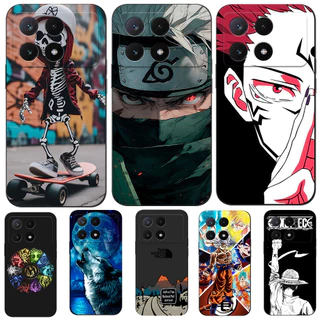 Estojo Para POCO X6 PRO REDMI K70E 5G Silicone Capa Traseira Do Telefone Anime Personagens