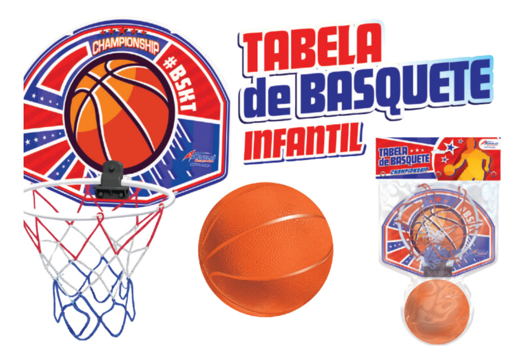 Bola Basquete Infantil KUYOTQ - Tamanho 3 56cm Borracha Macia Para Crianças