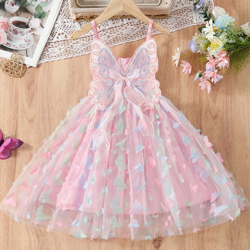 Vestidos Infantis Para Meninas De 2 A 6 Anos , Vestido Com Suspensórios ...