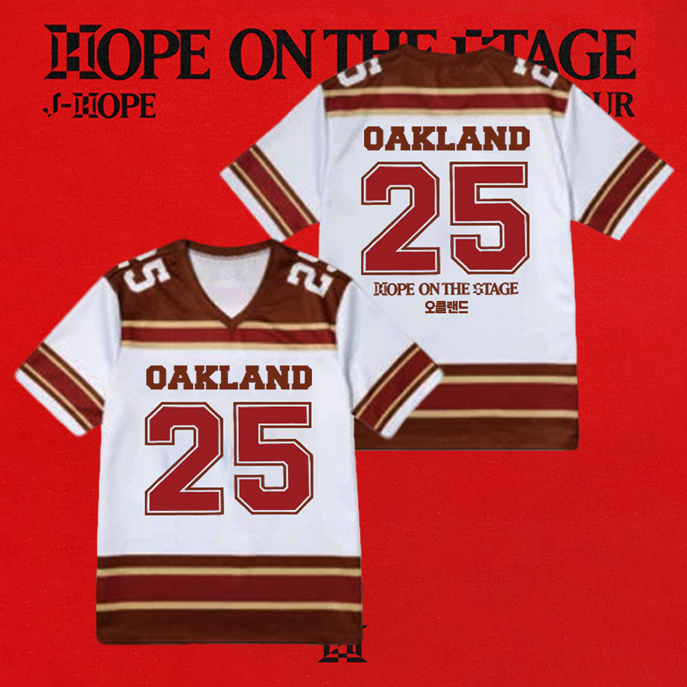 KPOP BTS J-HOPE ON THE STAGE TOUR Merch Jersey Camiseta Vintage