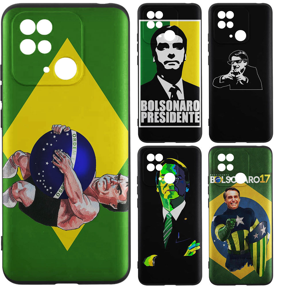 Capa De Silicone Macio TPU Para iPhone Apple 11 7 8 Plus 13 XR 12 14 15 Pro Max Bolsonaro Presidente