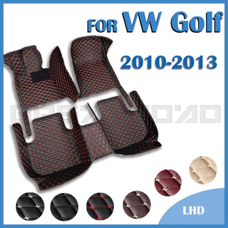 Tapetes Para Carros VW Volkswagen Golf 2010 2011 2012 2013 Pés De Automóveis Personalizados Acessórios Interiores