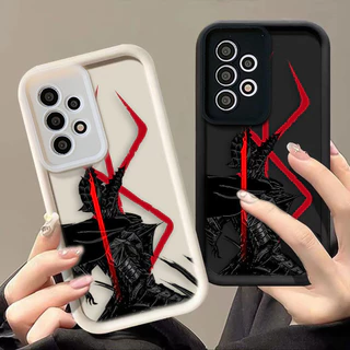 Berserk Guts Manga Anime Logotipo Degrau De Silicone Para Telefone Samsung Galaxy S23 S23FE S22 S21 S30 S21FE S21FE S20 S11 S20FE S11E S10 S10LITE S10E S10E S9 S8 ULTRA PLUS 5G